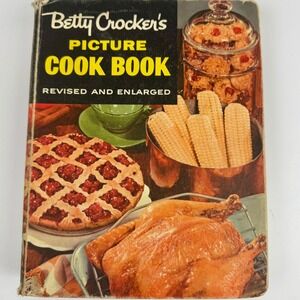 Vintage 1956 Betty Crocker Picture Cook Book Revised Enlarged 2nd Edition Binder